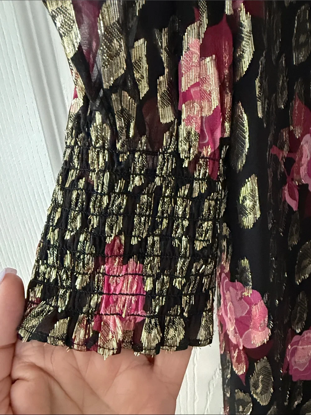 Kate Spade New York Rose Garden Smocked Shift Dress